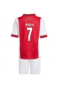 Ajax Raul Moro #7 Babyklær Hjemme Fotballdrakt til barn 2025-26 Korte ermer (+ Korte bukser)